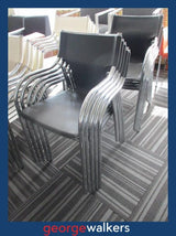 PR5407 - Black Bolton Stackable Chair - George Walkers Office Furniture Megastore
