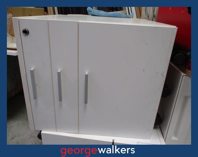 3-Drawer Mobile Cabinet White
