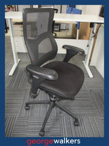 PR6413  Black RS Pro Typist Chair - George Walkers Office Furniture Megastore