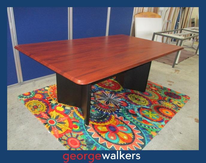 PR6201  Mahogany Colour  Meeting Table - George Walkers Office Furniture Megastore