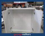 PR6352  White  2 Door Cupboard - George Walkers Office Furniture Megastore