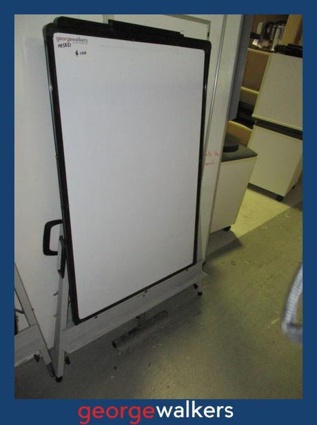 PR5851  White  Whiteboard Easel - George Walkers Office Furniture Megastore