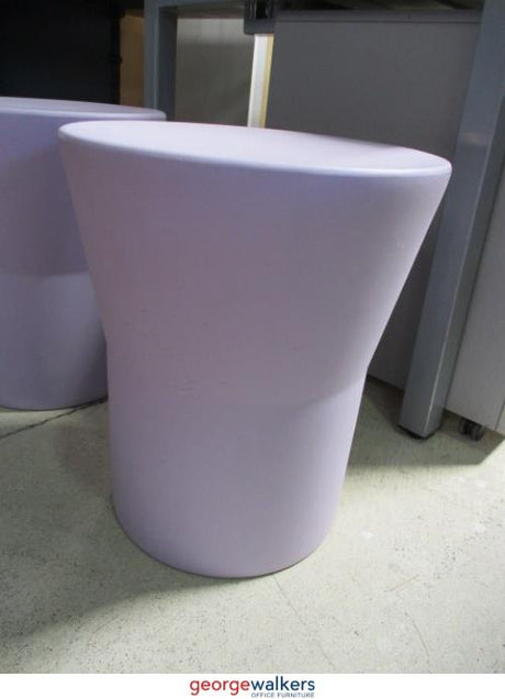 PR5699 - White Mauve Resin Stool - George Walkers Office Furniture Megastore