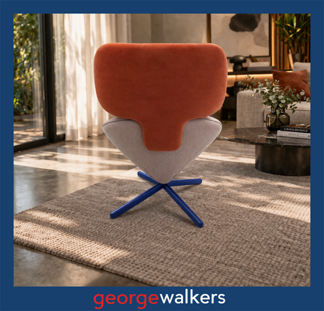 PR6642  Orange/White Sancal Tortuga Designer Chair - George Walkers Office Furniture Megastore