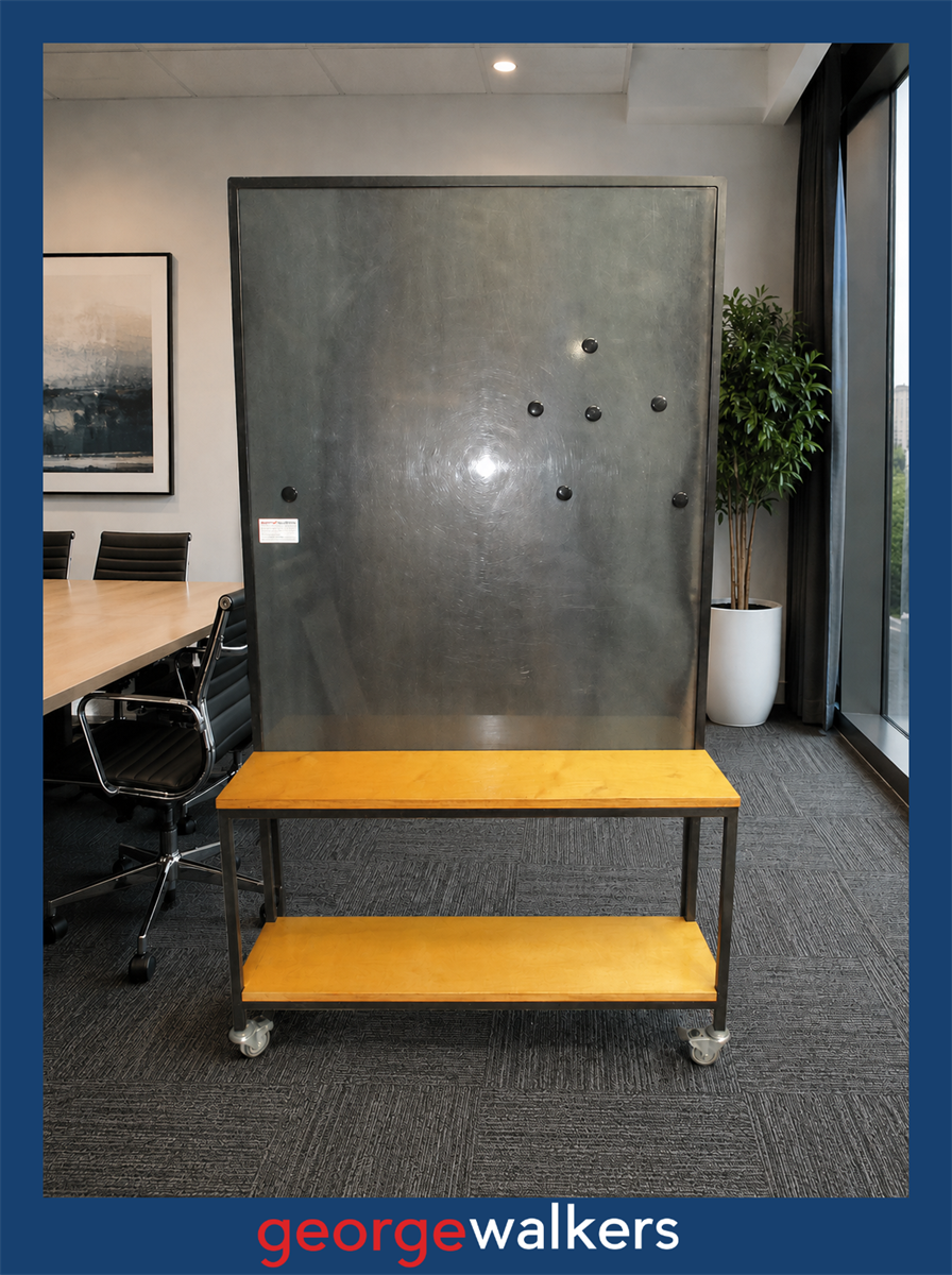 PR6754   Keynote Mobile Glassboard - George Walkers Office Furniture Megastore