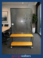 PR6754   Keynote Mobile Glassboard - George Walkers Office Furniture Megastore
