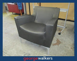 VL60  Grey  Armchair - George Walkers Office Furniture Megastore