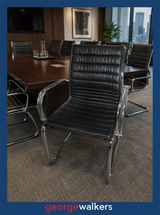VL57  Black Meeting Chair - George Walkers Office Furniture Megastore