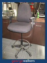 PR6362  Dark Grey  High Rise Architects Chair - George Walkers Office Furniture Megastore