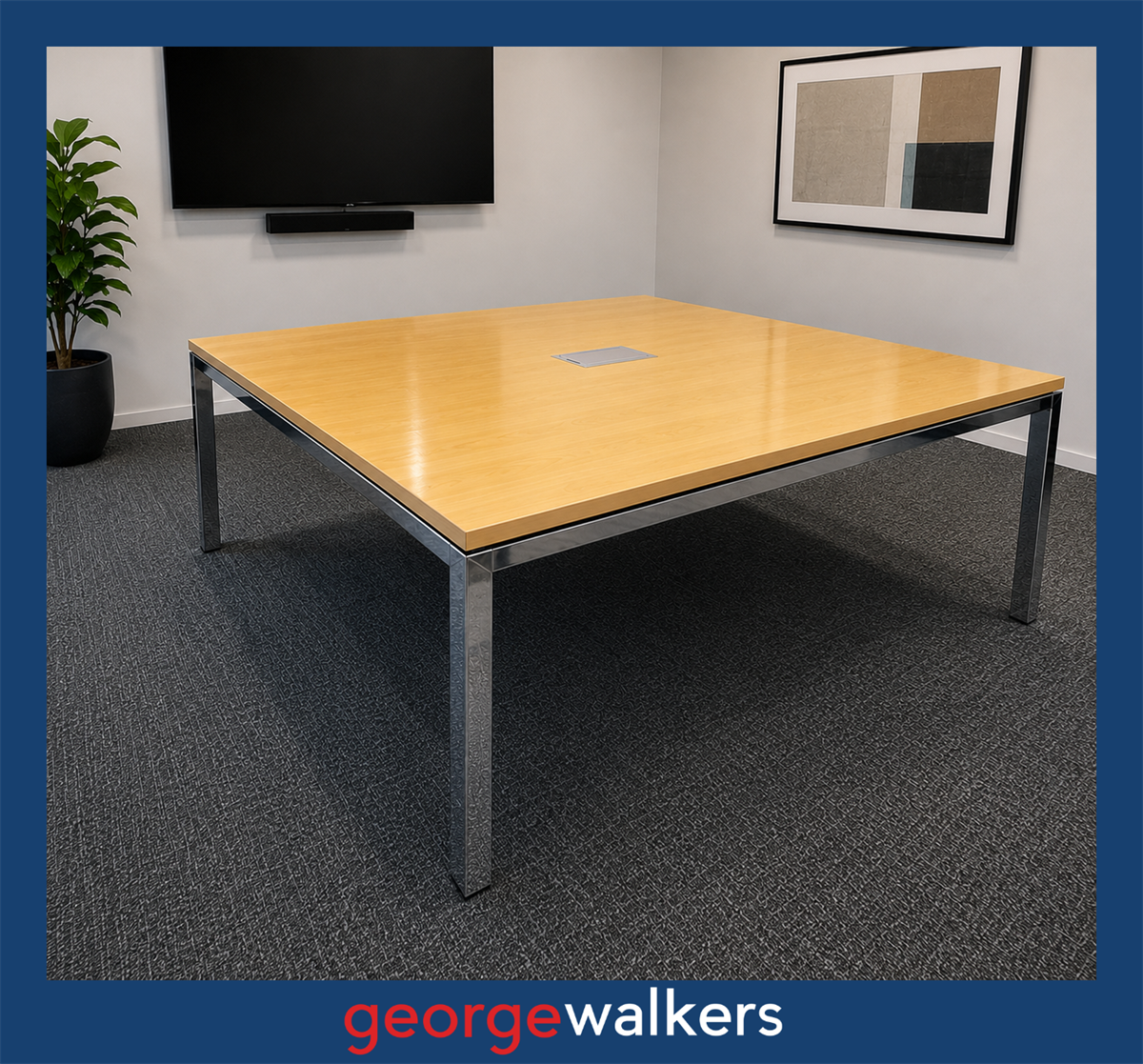 VL18  Meeting Table 1800 x 1600mm - George Walkers Office Furniture Megastore