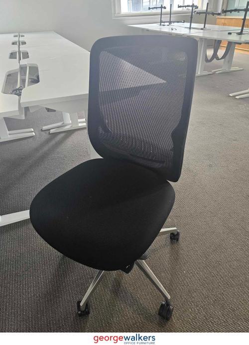 Chair - Office Chair - Okamura - Mesh Back - Black - George Walkers Office Furniture Megastore