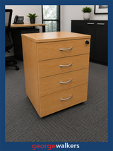 Maple Melteca 3 Drawer Mobile