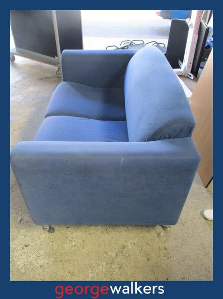 PR6555  Blue  2 Seater Couch