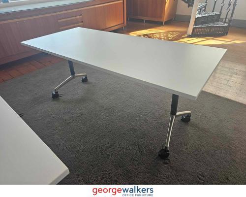 Table - Flip Table - Mobile - White - 1800 x 800 mm