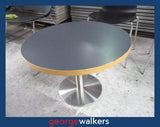 Coffee table - UFL - Round - Chrome pedestal base - PR7046