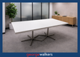 PR6200  White Melteca  Meeting Table - George Walkers Office Furniture Megastore