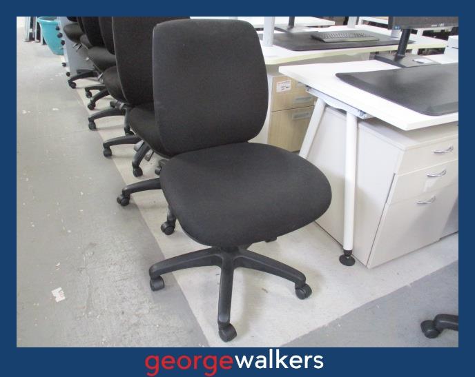 PR6323  Black  Office Chair - George Walkers Office Furniture Megastore