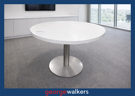 PR6310  White  Cafe Table - George Walkers Office Furniture Megastore