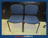 Pair of Stackable Visitor Chairs Blue
