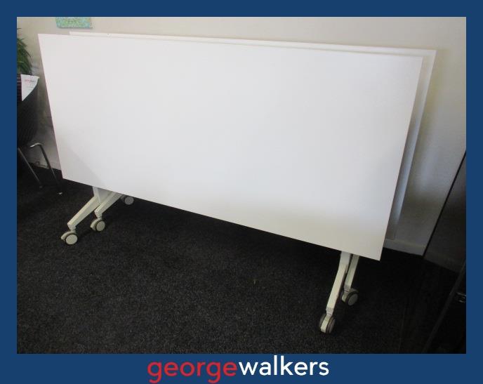 Flip table - Mobile meeting table - White - 1.8m - RRP $1,300+ - PR7036