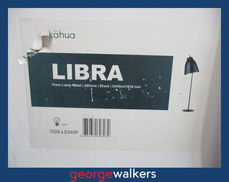 PR222 - Black Floor Lamp - George Walkers Office Furniture Megastore