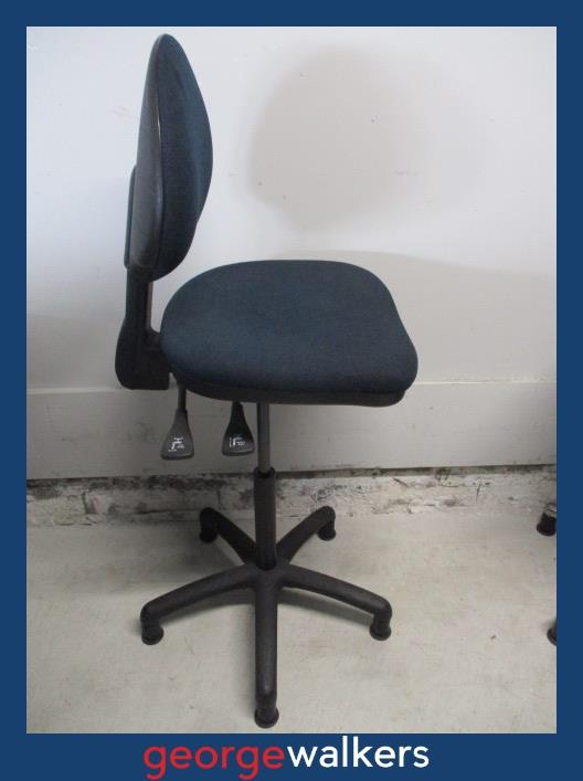PR6112  Blue Damba High Rise Office Chair - George Walkers Office Furniture Megastore