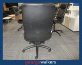 PR6245  Black  Leatherette Executive Chair - George Walkers Office Furniture Megastore