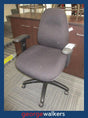 PR6361  Dark Grey Spectrum 3 Office Chair with Armrests Refurbished - George Walkers Office Furniture Megastore