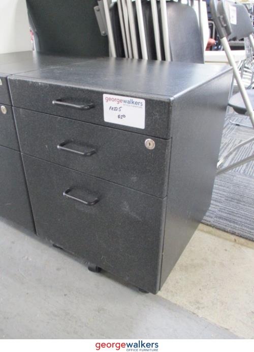 PR5515 - Black Onyx  Mobile Drawer - George Walkers Office Furniture Megastore
