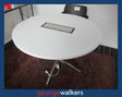 PR6198  White Melteca  Meeting Table - George Walkers Office Furniture Megastore