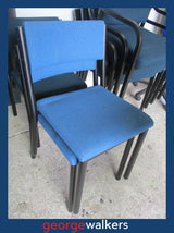Reception chair – Visitor chair – Stackable – Blue – PR7018