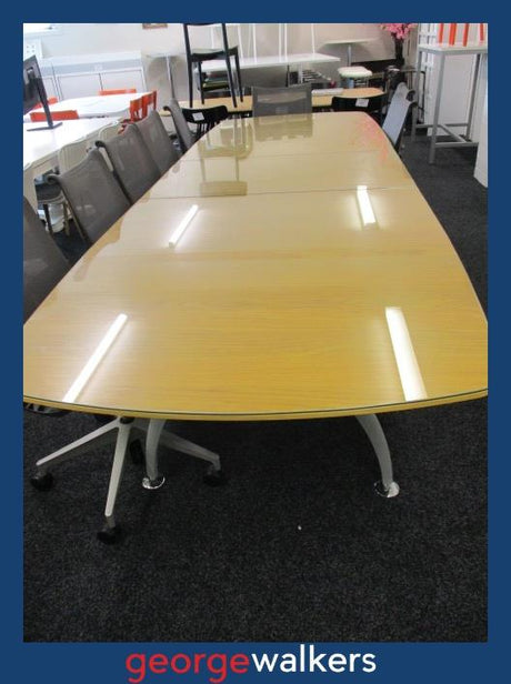 PR5798  Timber  Boardroom Table - George Walkers Office Furniture Megastore