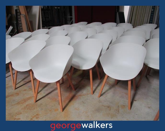PR5662 - White  Tub Chair - George Walkers Office Furniture Megastore