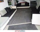 PR5765  Cream/Black/Grey  Modular Soft Seating - George Walkers Office Furniture Megastore