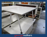 PR6336  White  1.4M Desk SALE PRICE - George Walkers Office Furniture Megastore