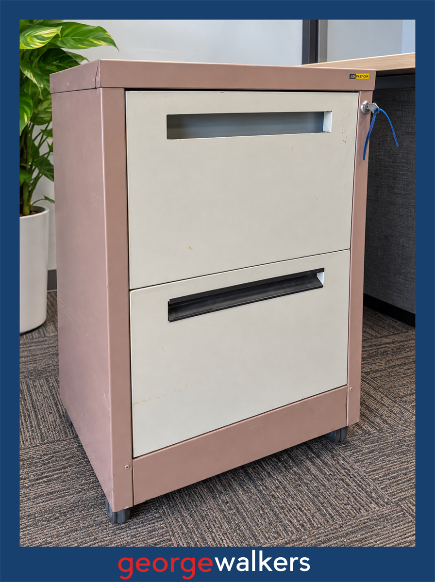 Filing cabinet – Precision – 2 drawer – Metal – With key – PR7007