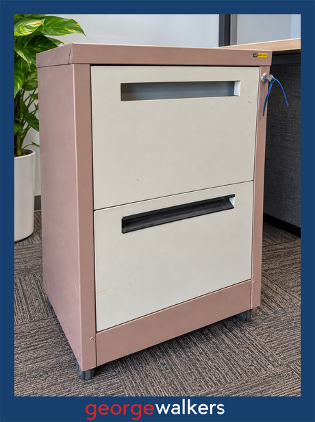 Filing cabinet – Precision – 2 drawer – Metal – With key – PR7007 - George Walkers Office Furniture Megastore