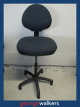 PR6112  Blue Damba High Rise Office Chair - George Walkers Office Furniture Megastore