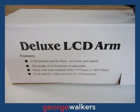 AB017 - Black Single Monitor Arm - George Walkers Office Furniture Megastore