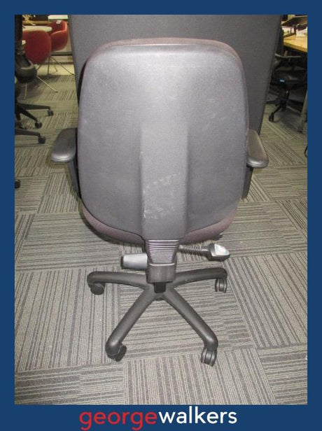 OFFICE CHAIR – KNIGHT LUXE EVO 3 – WITH ADJUSTABLE ARMRESTS – RRP $500+ – PR6902 - George Walkers Office Furniture Megastore