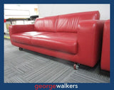 PR5299 - Red Freedom Furniture Couch - George Walkers Office Furniture Megastore