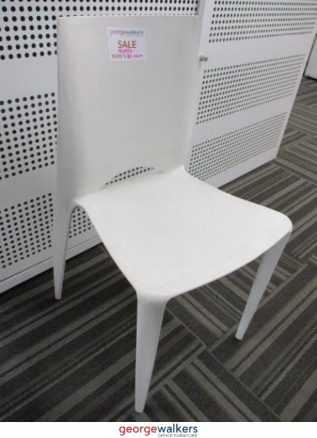 PR4954 - White Outdoor Chair - George Walkers Office Furniture Megastore