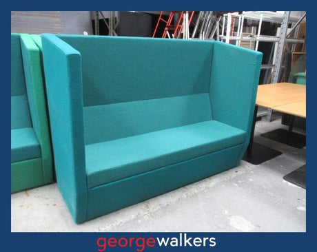 PR6656  Teal Vidak Huddle Booth Seating - George Walkers Office Furniture Megastore