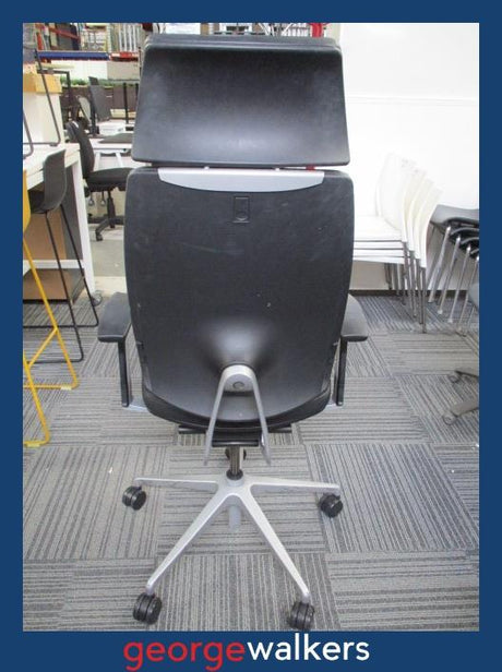 PR6325  Black Sitland Spirit Executive Office Chair - Original RRP $2900 - George Walkers Office Furniture Megastore