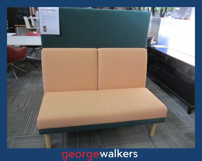BOOTH SEAT – ACOUSTIC – ZENITH – HIGH BACK - TEAL – PR6858 - George Walkers Office Furniture Megastore