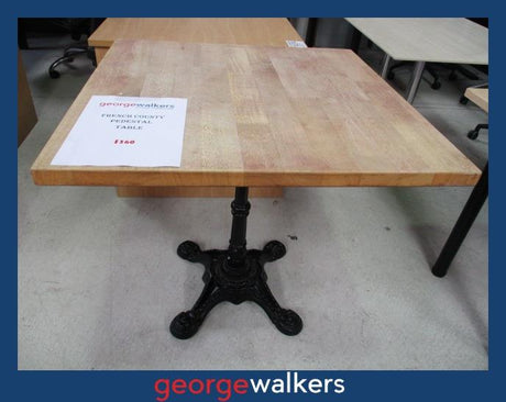 PR5488 - Wood French Country Cafe Table - George Walkers Office Furniture Megastore