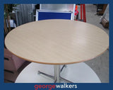 PR6480  Tawa Melteca  Round Meeting Table 90CM - George Walkers Office Furniture Megastore