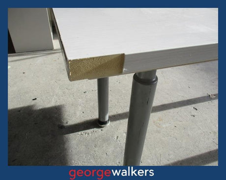 MK52 - Silver Strata Meeting Table - George Walkers Office Furniture Megastore