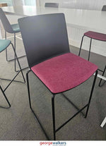 Chair - Barstool - w/ Back Support - Pink