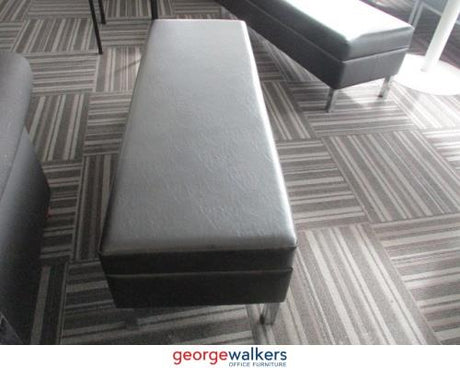 PR5860  Black  Ottoman Bench Seat - George Walkers Office Furniture Megastore